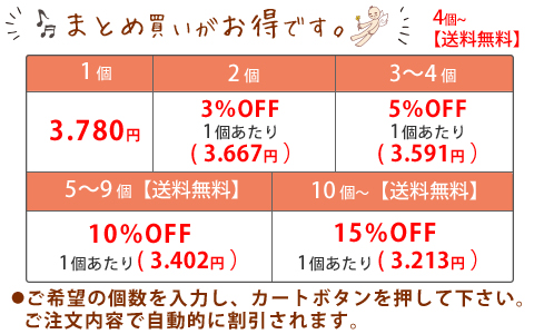 まとめて買うとお得