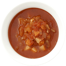 野菜ごろごろミネストローネ 盛り付け例
