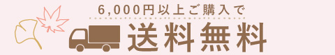 6,000円以上ご購入で送料無料