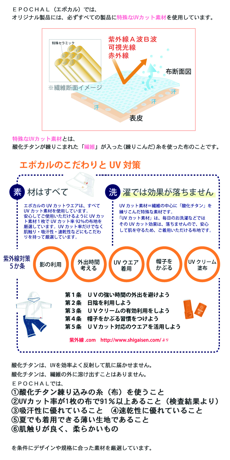 エポカルの子供用帽子