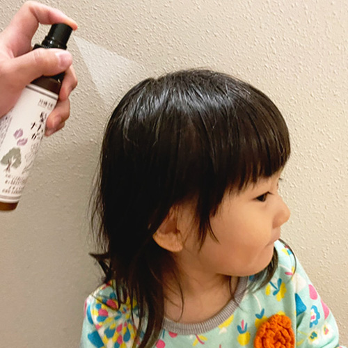 子どもから使えるヘアスプレー