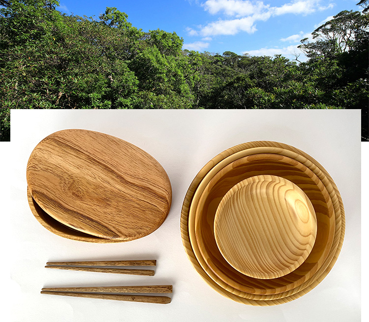沖縄の木で作った木製品