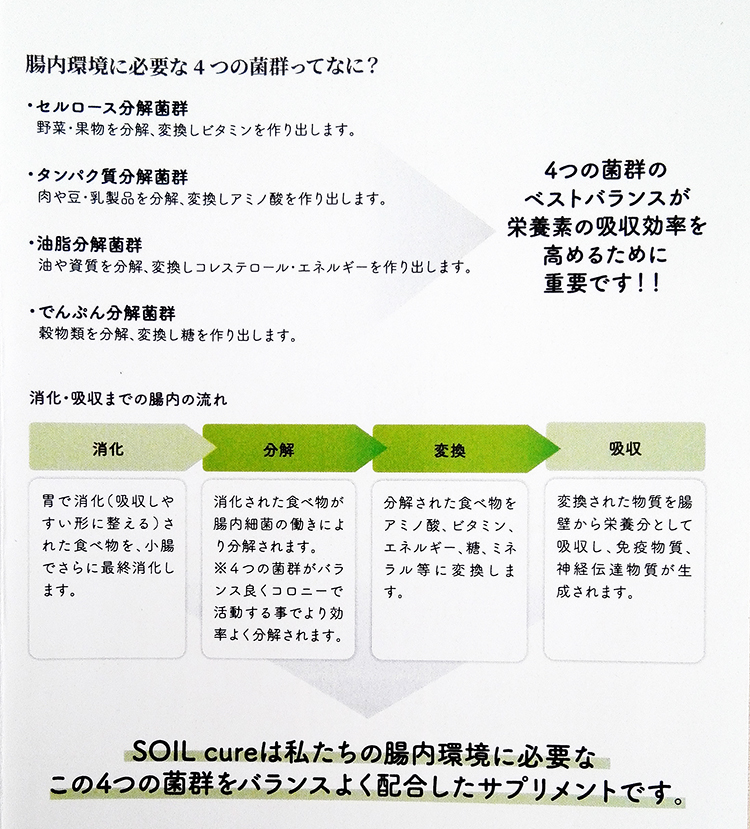 ソイルキュア SOIL cure 腸活・菌活をサポート