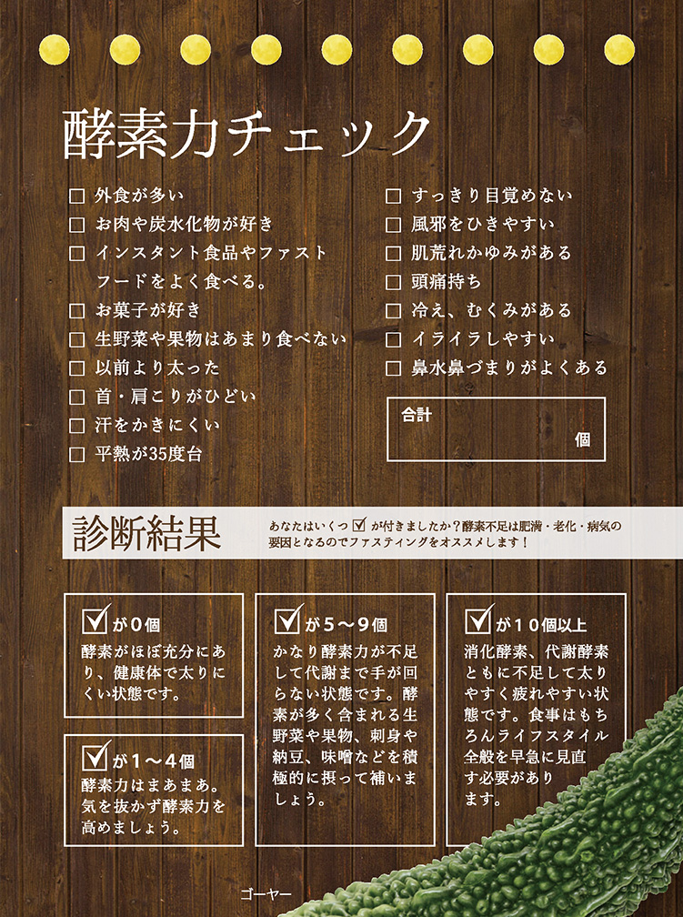あなたの酵素力チェック